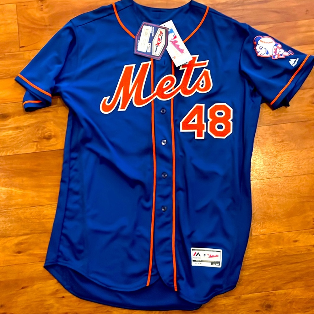 Size 48 Authentic MLB Majestic Jersey. NY Mets. Jacob DeGrom